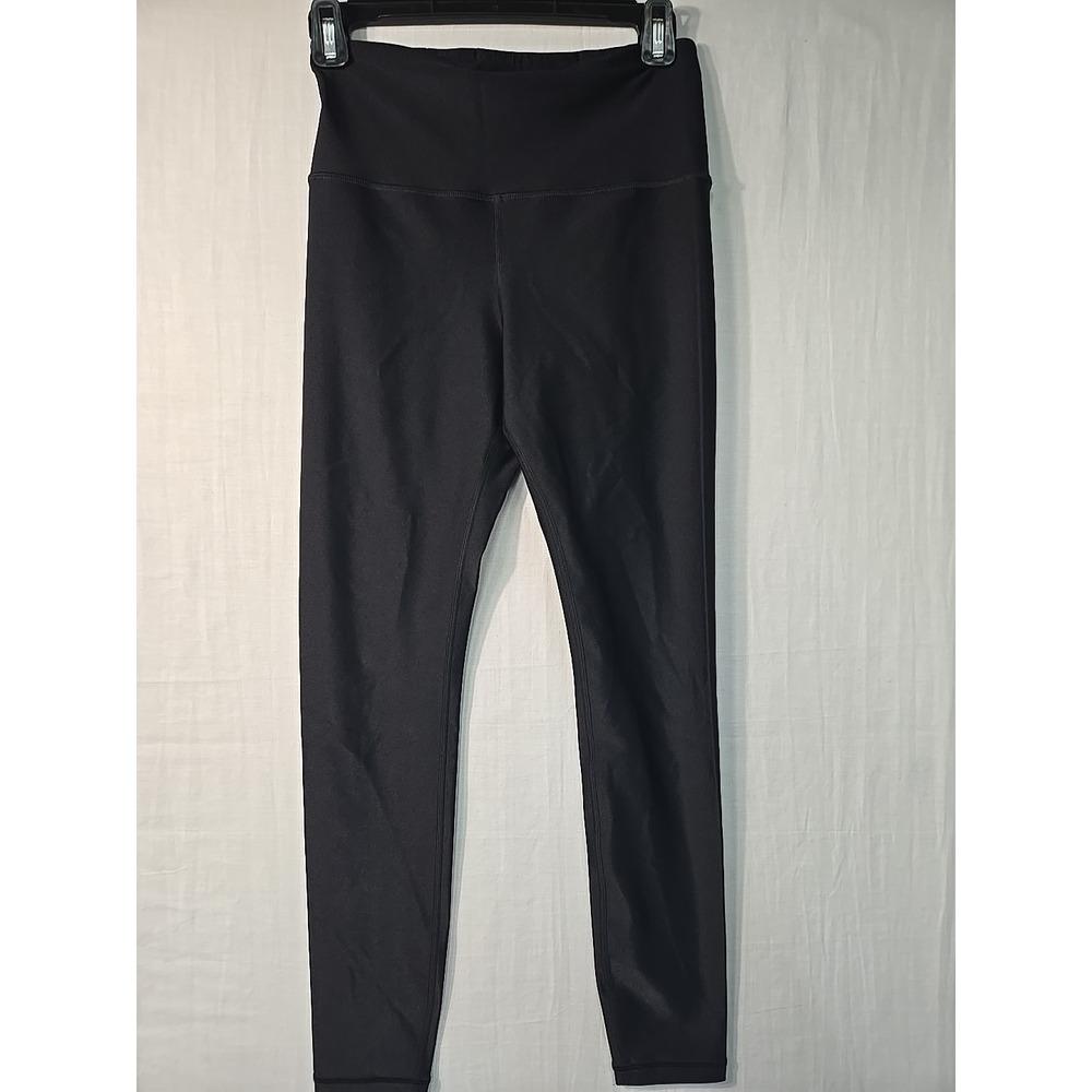 ATHLETA Elation Shine Tight Leggings Women's Small Solid Black Stretch Shiny‎